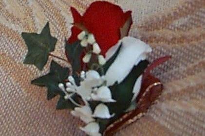 Groom's boutonnière.