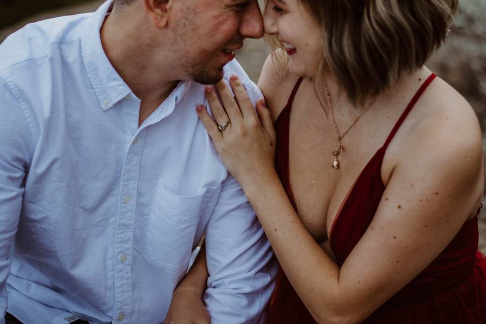 Garden of the Gods engagement.