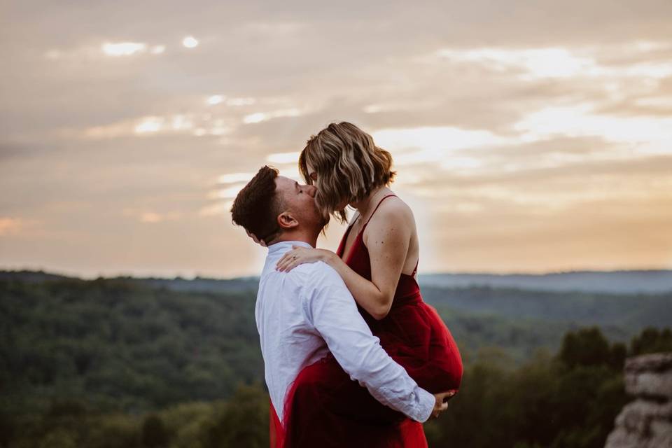 Garden of the Gods engagement.