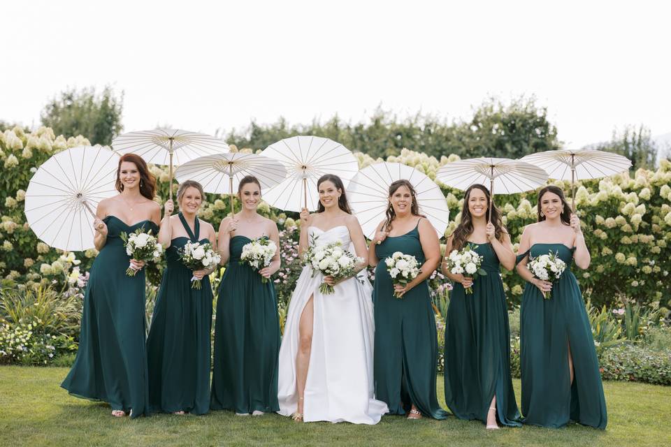 The Orchard Bridal party