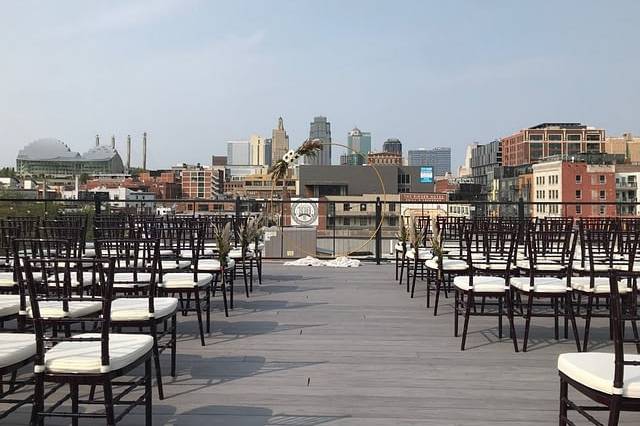 Rooftop setting