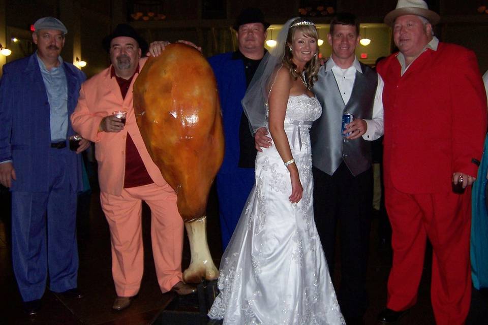 Couple with Chicken on the Bone Wedding and Party Band