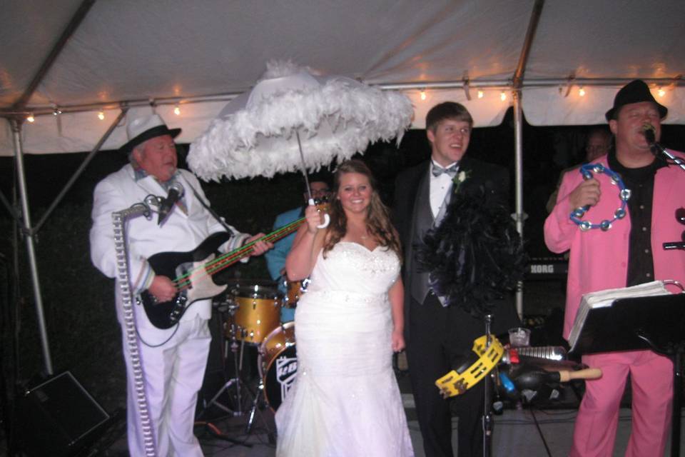 Couple with Chicken on the Bone Wedding and Party Band