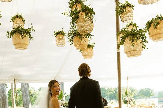 Rattan lanterns