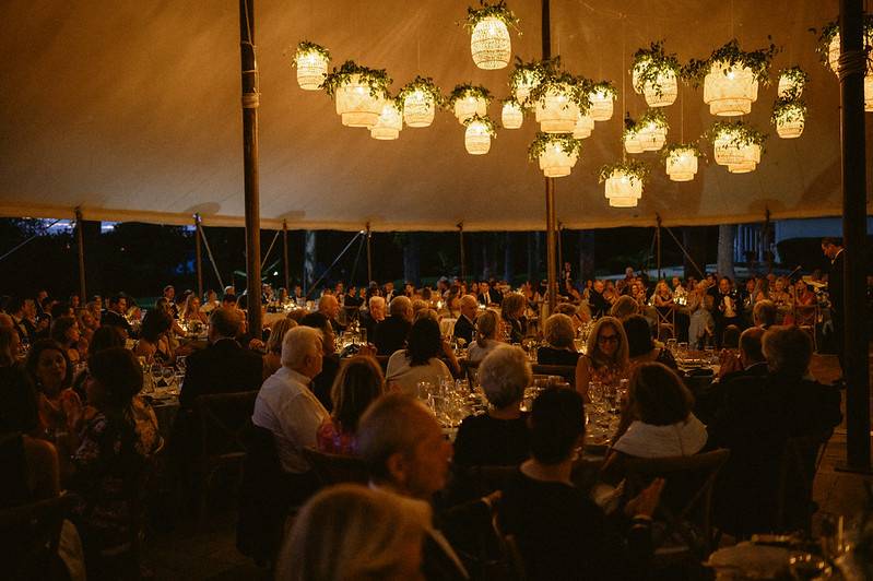 Rattan lanterns