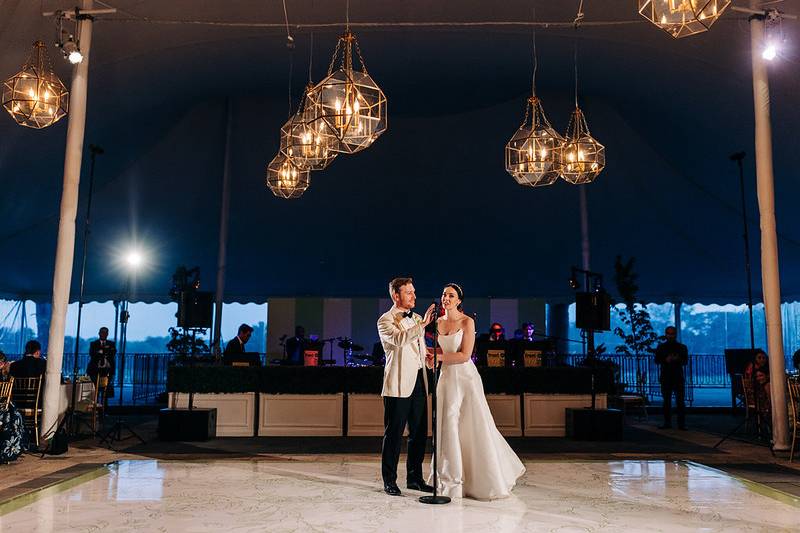 Gold frame lanterns