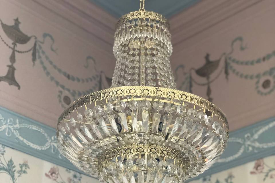 Guest room chandelier