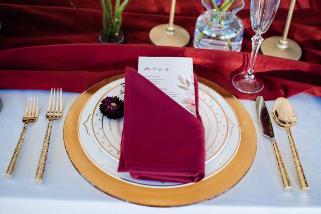 Gorgeous tablescape and menu