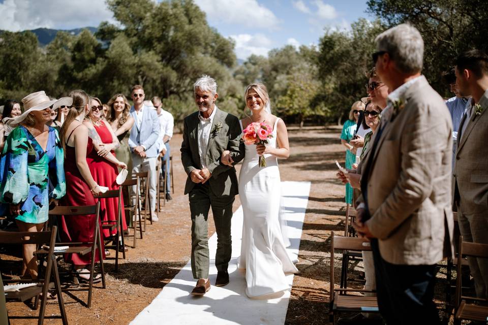 Rustic ceremony