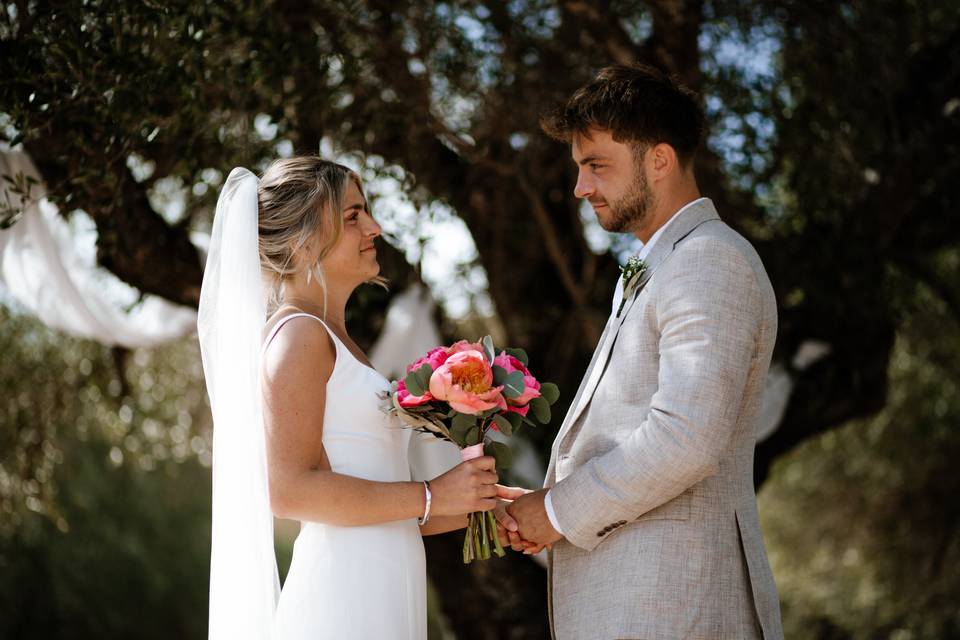 Rustic ceremony