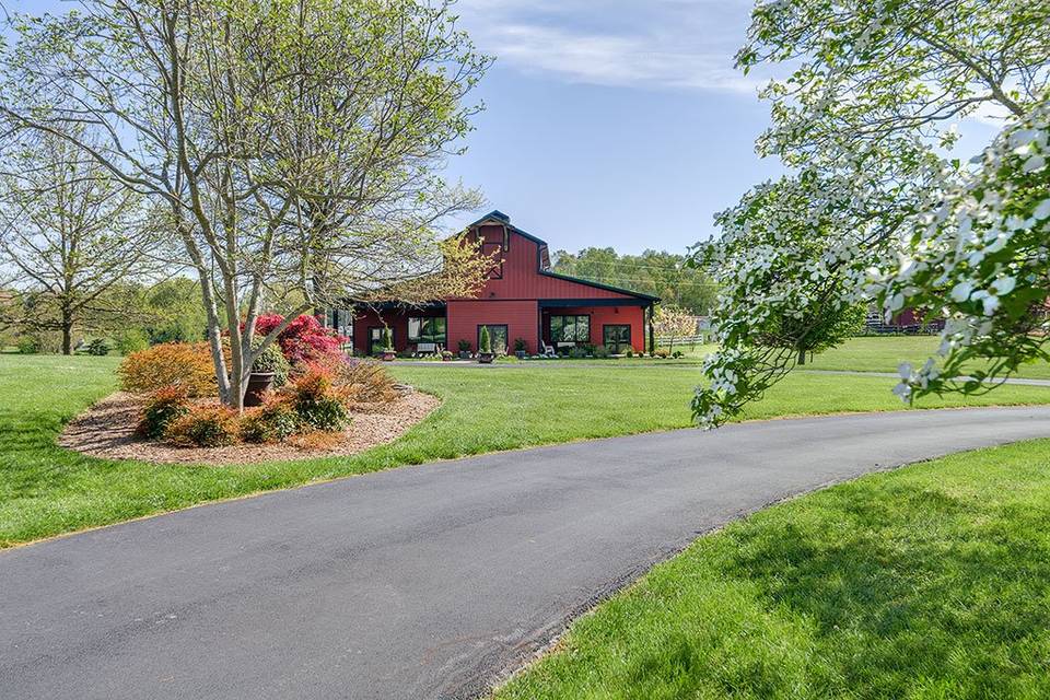 Street view of barn