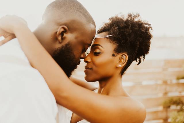 Couple kissing
