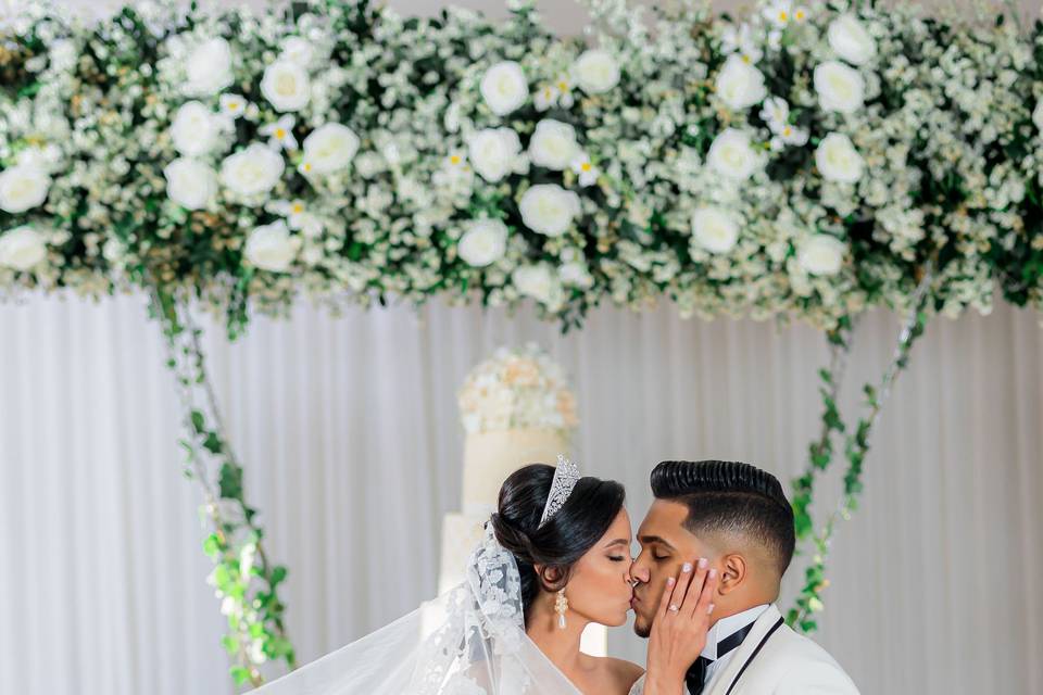 Beautiful bride and groom