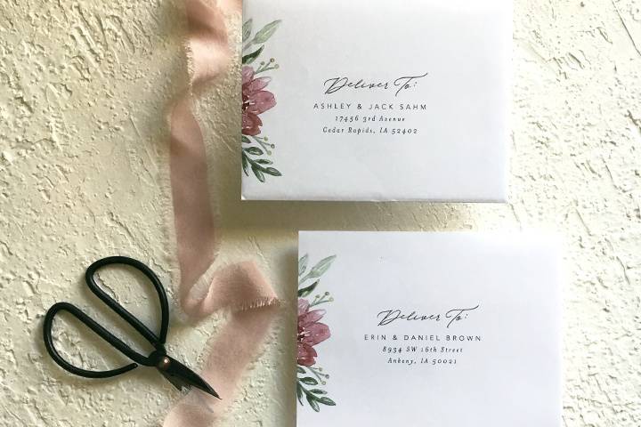 The Alyssa wedding envelope