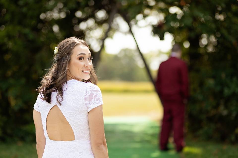 Groom first look