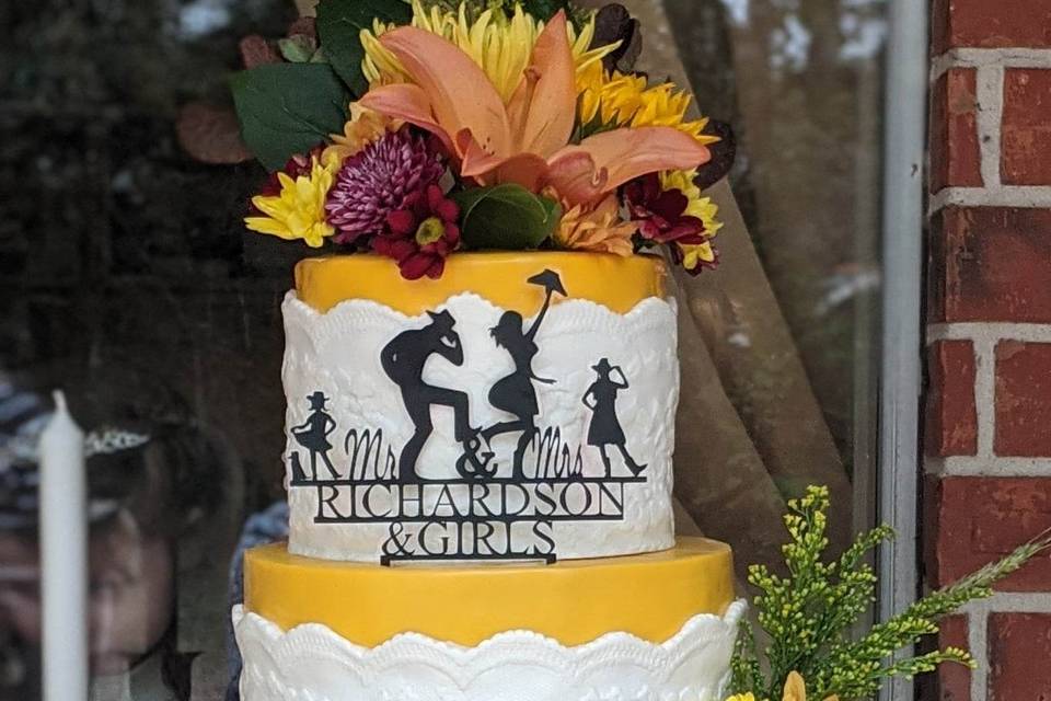 Cowgirl Harvest Wedding Cake