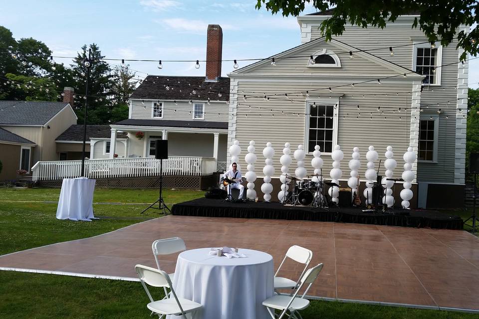 High-top table decor