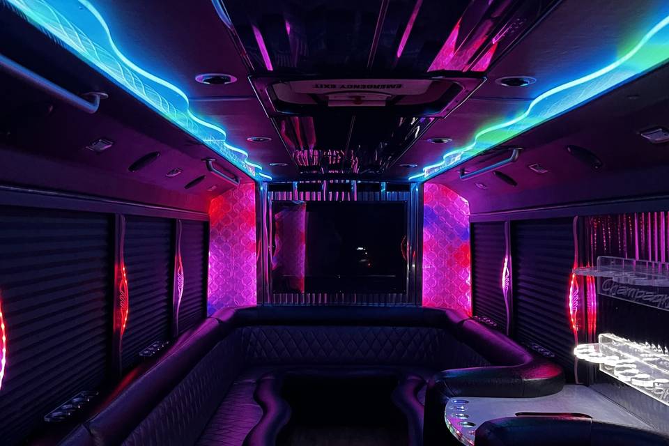 State of the art party buses