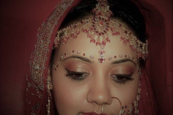 Bridal hair and make up