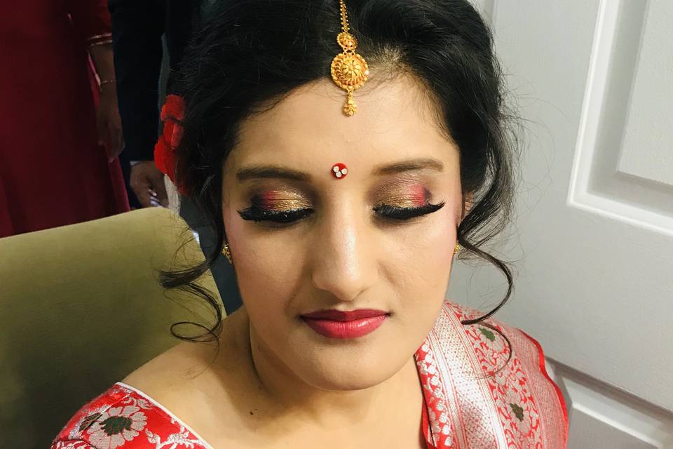 INDIAN BRIDAL MAKE UP , VA