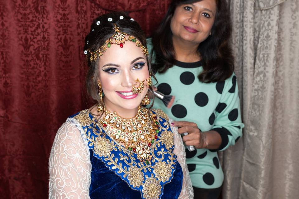 Indian bridal look by shrutiva