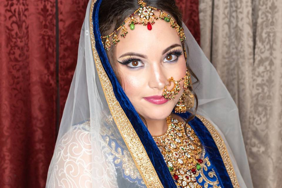 Amazing indian bridal look ,va