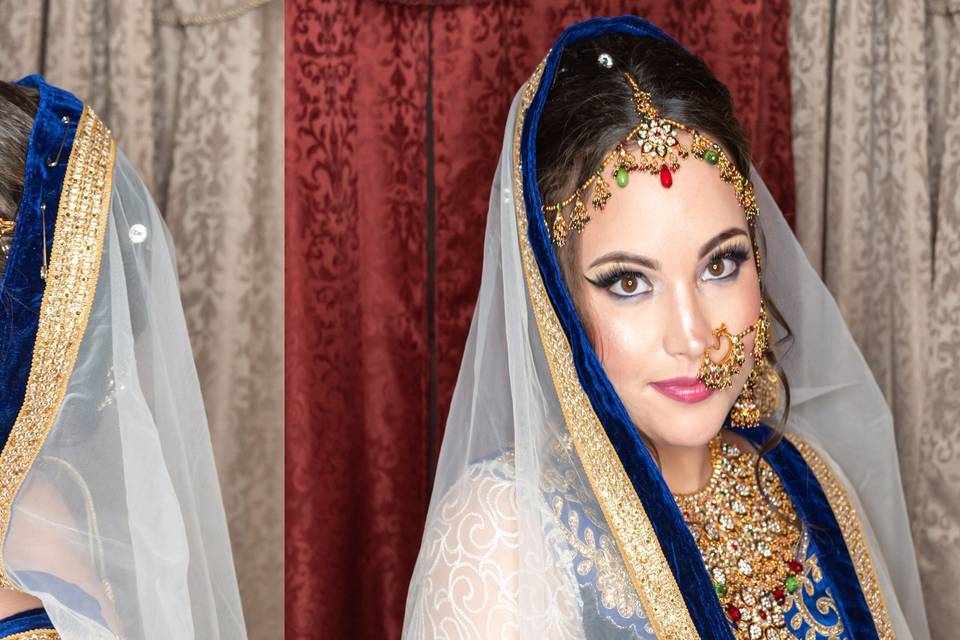 Amazing indian bridal look ,va