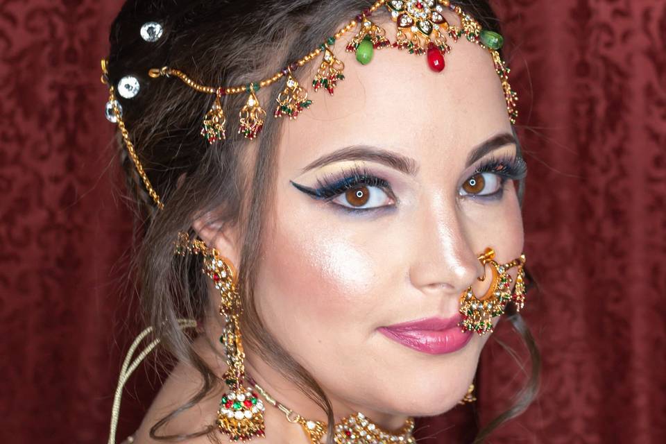 Indian bridal look by shrutiva