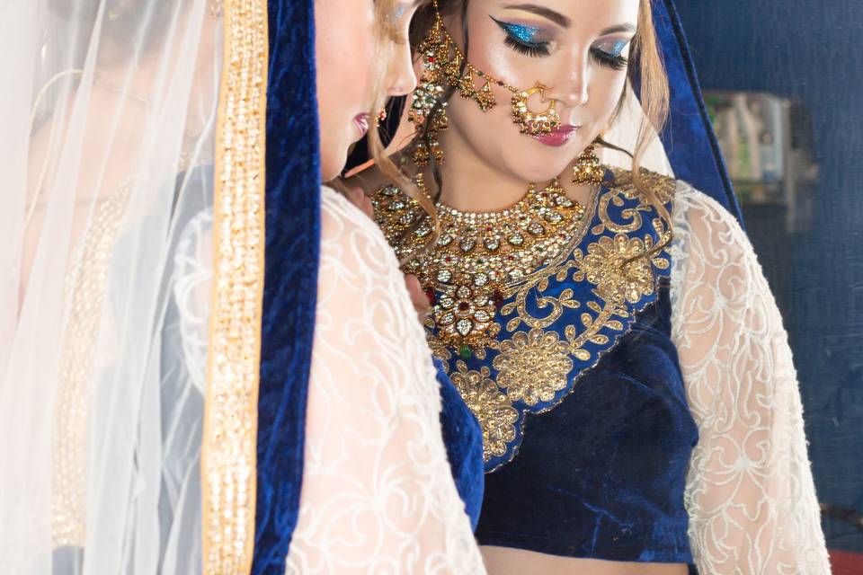 Amazing indian bridal look ,va