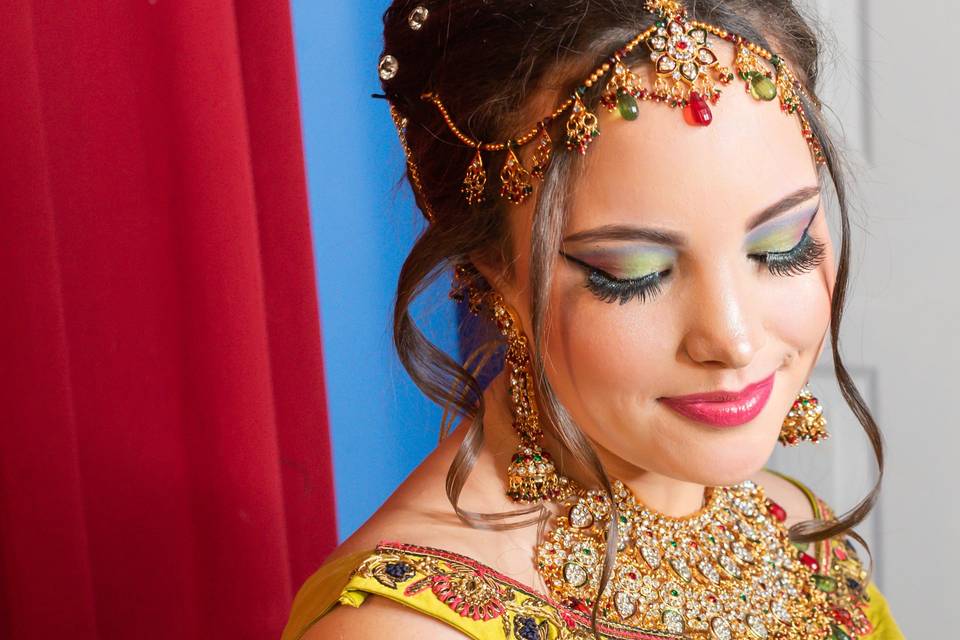 Amazing indian bridal look ,va