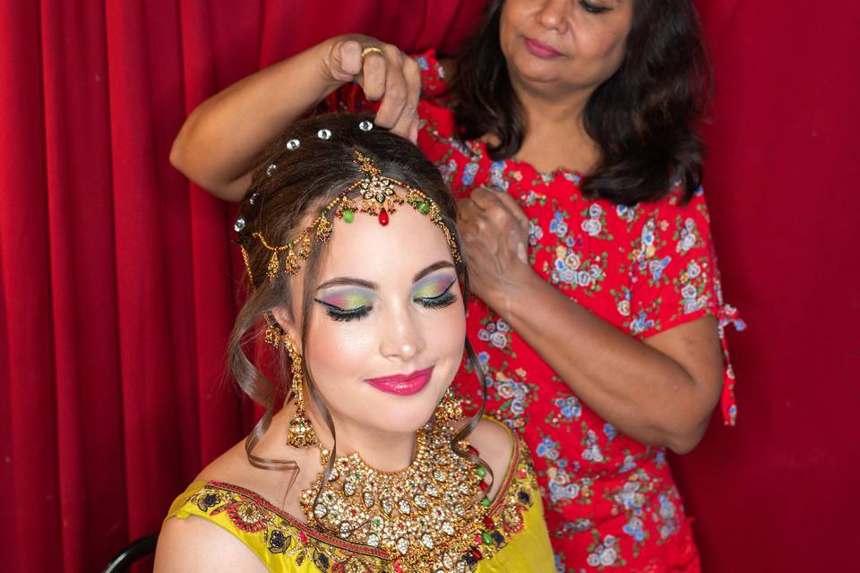 Amazing indian bridal look ,va