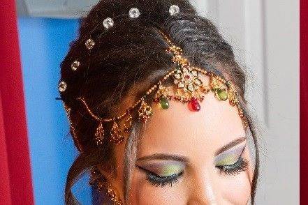 INDIAN BRIDAL MAKE UP , VA