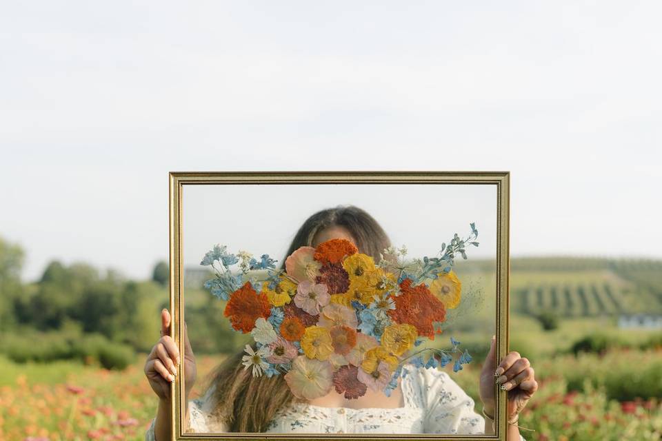 Pressed Wedding Florals