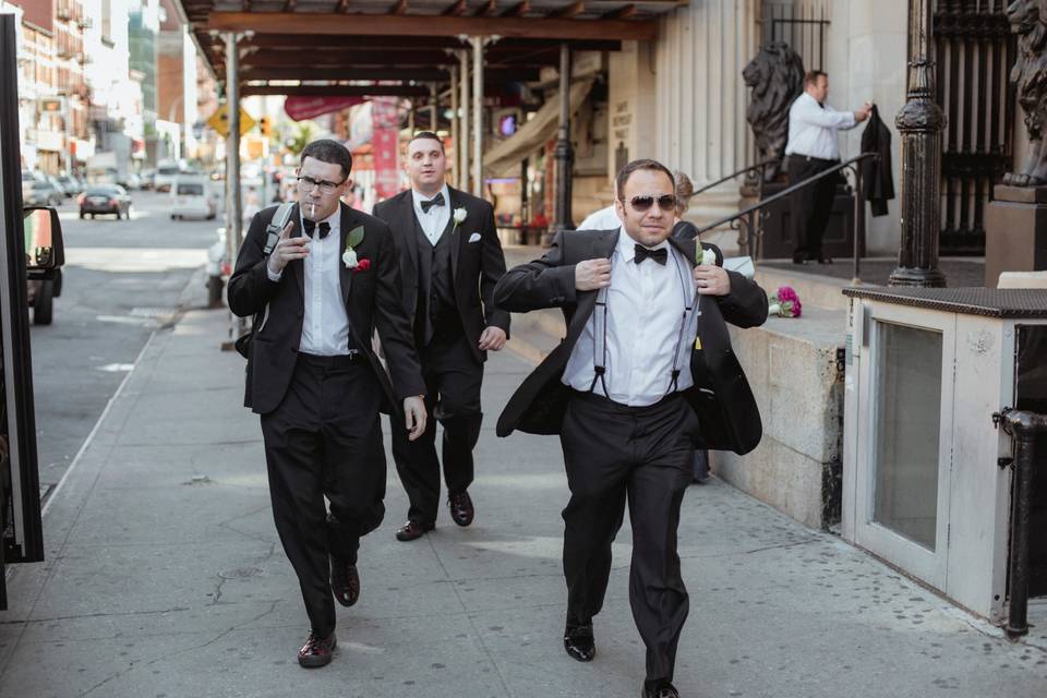 NYC Groom & groomsmen