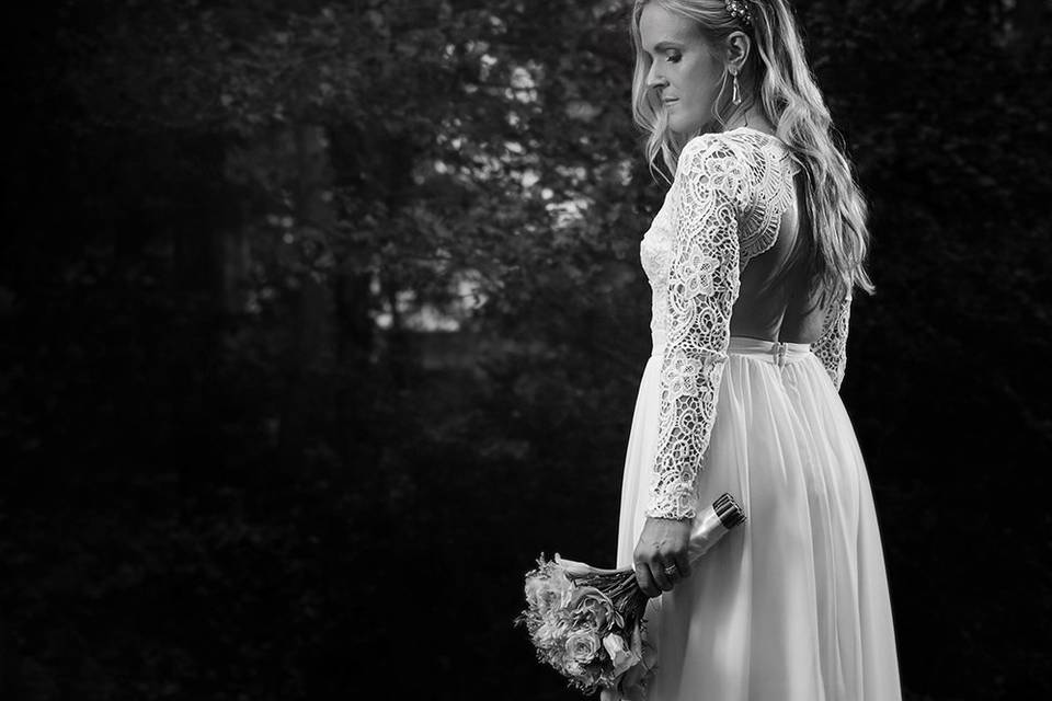 Bride in Black & White