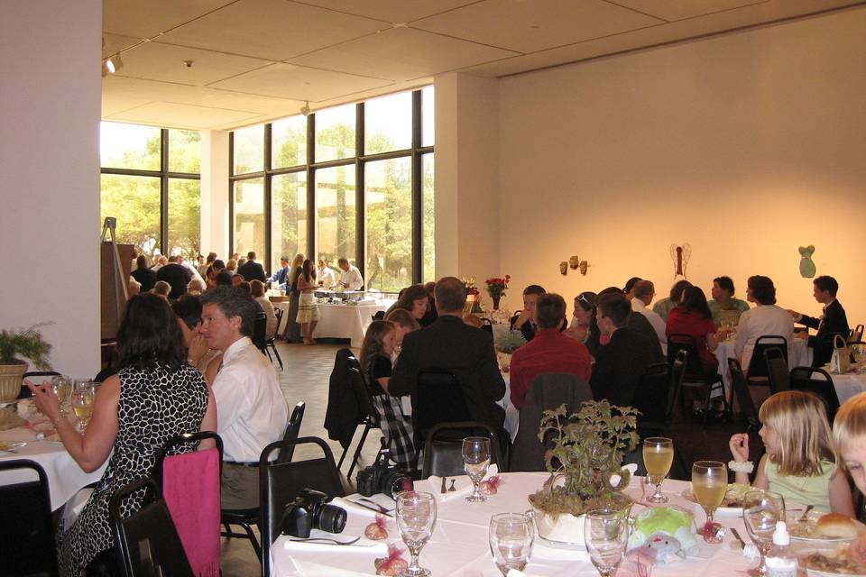 Wedding reception in the front gallery