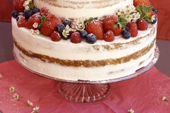 Naked Berries Cake