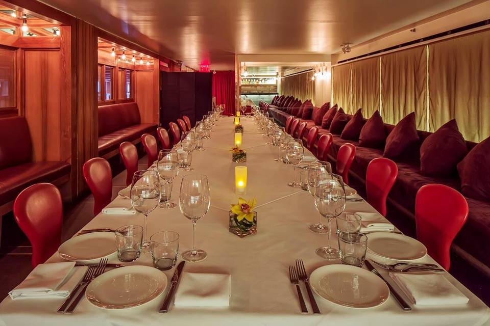 Our Chef's Table can seat up to 22 guests in our Bar Room.