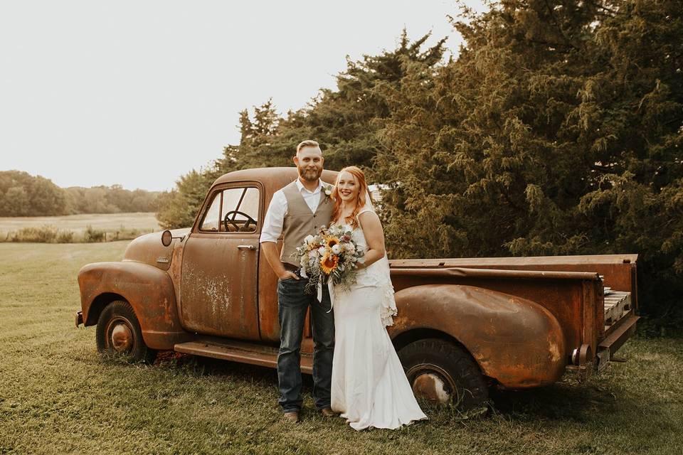 Rusty Chevy truck