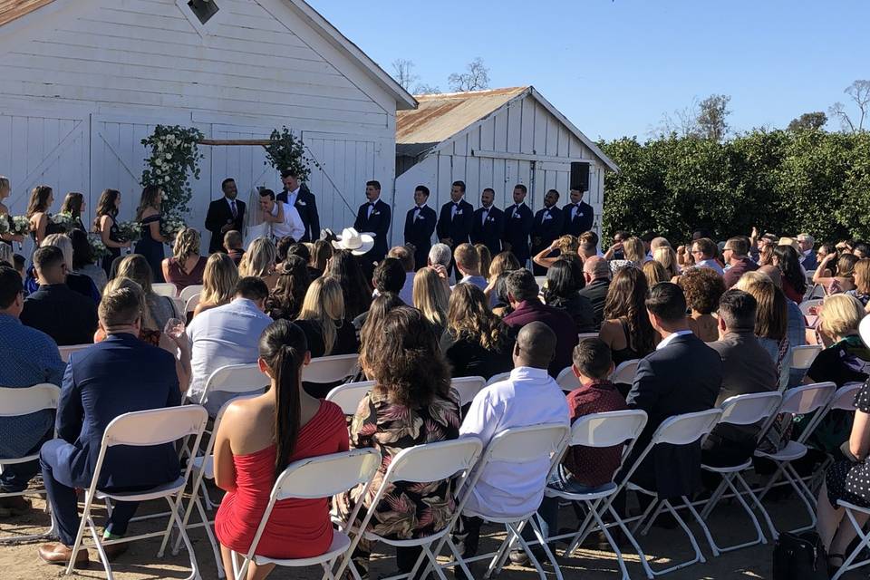 Wedding at the barn