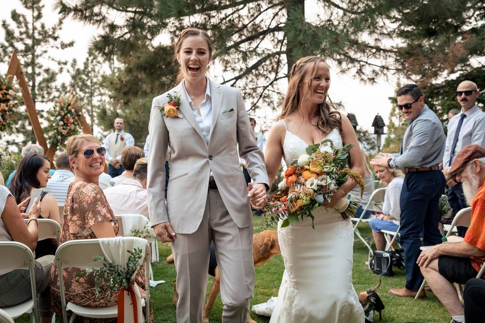 LGBTQ+ wedding ceremony.