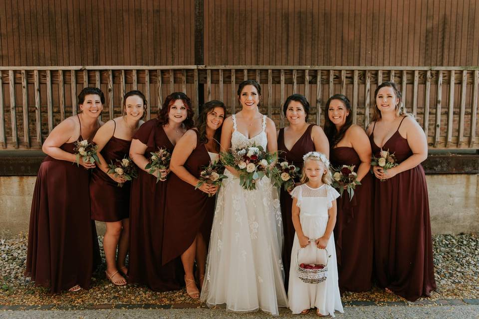 Bridal party flowers