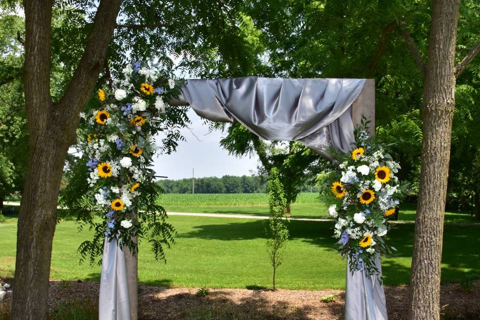 Sunflower arch