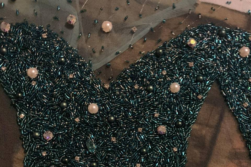 Custom bead work in progress