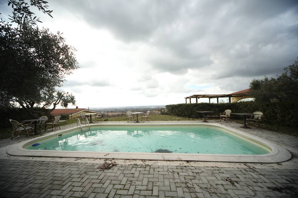 Poolside relaxation