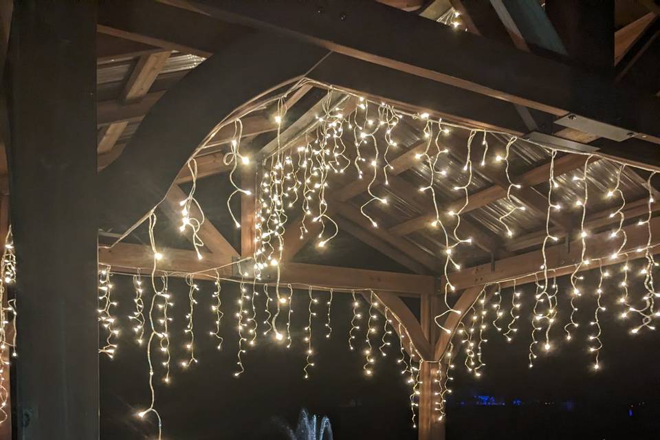 Gazebo at night