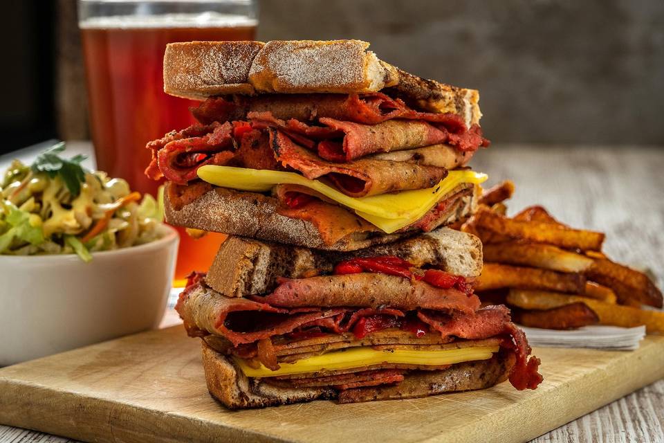 Vegan Corned Beef Reuben