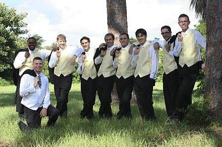 The groom with his groomsmens