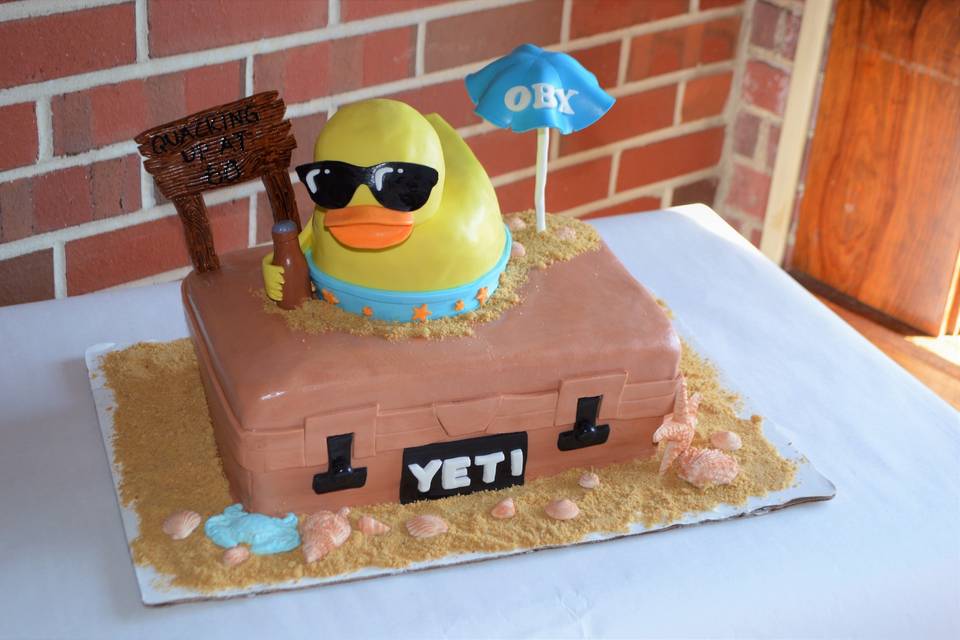 Yeti Cooler Themed Cake