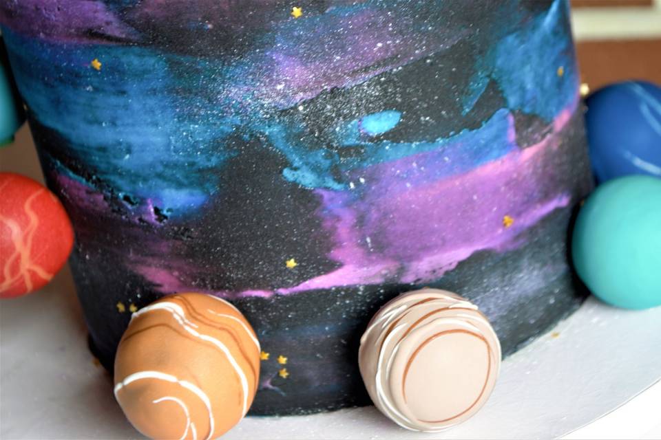 Galaxy Grooms Cake